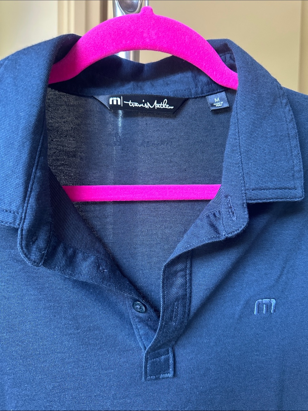 Travis Mathew Dark Blue Polo Shirt - Picture 6 of 6